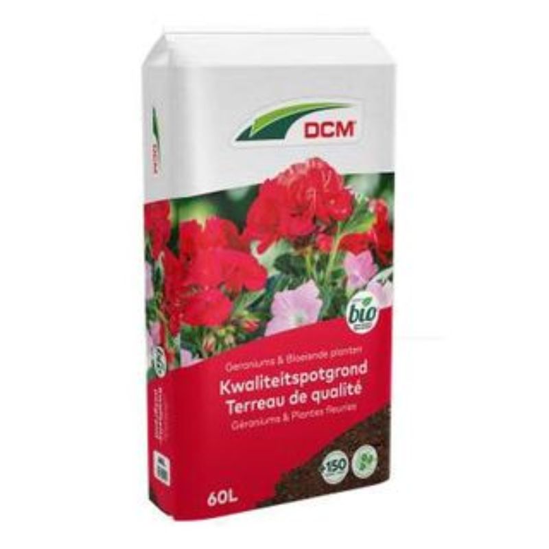Terreau géraniums et plantes fleuries 60L DCM